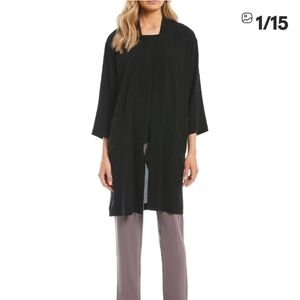 Eileen Fisher Silk Kimono Blazer Open sz M